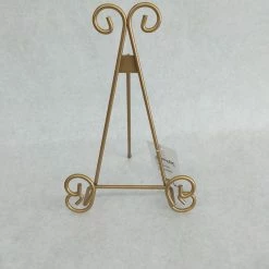 Something Blue DECOR Easel Size 10.5" Metal Gold SIGNS