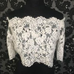 Something Blue Jackets Lace Ivory Size 12 JACKETS/MUFFS