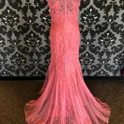 Something Blue FORMAL/MOTHER'S DRESSES Jade By Jasmine K168059 Women's Formal Lace Pink Size 12 Floor