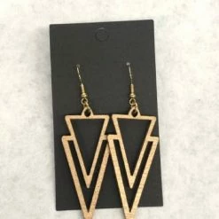 Something Blue Earrings Wood Wood Jewelry