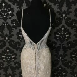 Something Blue Martina Liana MOLLY 1002 Women's Wedding Dress Lace Ivory/Nude Size 12