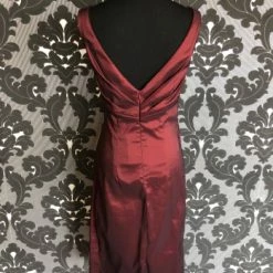 Something Blue FORMAL/MOTHER'S DRESSES Social Occasions 28872 Women's Formal Chiffon Wine Size 4 Knee