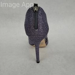 Something Blue NEW ARRIVALS Badgley Mischka MP2183 Heels Glitter Charcoal Size 9M SHOES