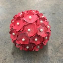 Something Blue Wedding DECOR Flower Ball Foam/Paper Red Size 4" FLORAL