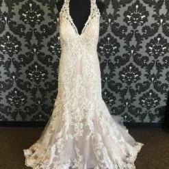 Something Blue Allure Bridal W434 Women's Wedding Dress Lace Size 18W Lace WEDDING DRESSES