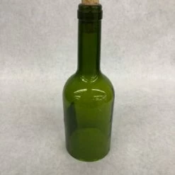 Something Blue Wine Bottle Glass Green Size 9.5" GLASSWARE DECOR