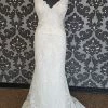Something Blue Allure Bridal C458 Women's Wedding Dress Lace/Tulle Ivory W/ Removable Train