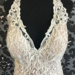 Something Blue Allure Bridal W434 Women's Wedding Dress Lace Size 18W Lace WEDDING DRESSES