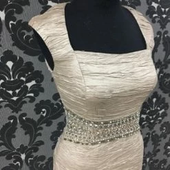 Something Blue Wedding FORMAL/MOTHER'S DRESSES Eliza J Formal Tan Size 6 Cap Sleeve Cocktail