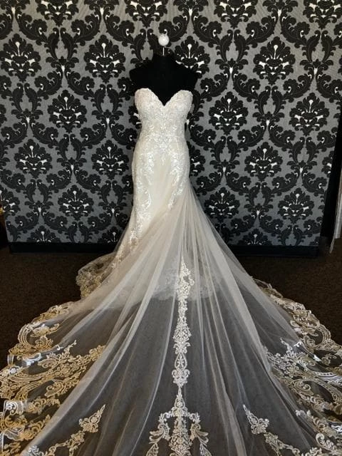 Something Blue WEDDING DRESSES Kenneth Winston KOURTNEY 1775 Women's Wedding Dress Lace Ivory/Champagne 3 Something Blue WEDDING DRESSES Kenneth Winston KOURTNEY 1775 Women's Wedding Dress Lace Ivory/Champagne