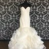 WEDDING DRESSES Size 14 Champagne Allure Romance Lace Strapless Mermaid Sweetheart