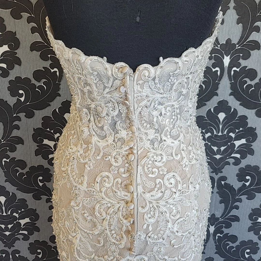 Something Blue Allure Bridal C526 Women Wedding Dress Lace/Beading Ivory/Nude WEDDING DRESSES 6 Something Blue Allure Bridal C526 Women Wedding Dress Lace/Beading Ivory/Nude WEDDING DRESSES