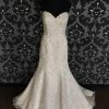 Something Blue Wedding Fiore Couture Amanda Wedding Dress Lace Ivory Size 12 Strapless WEDDING DRESSES