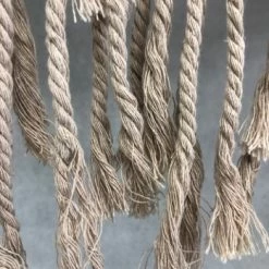 Something Blue DECOR Macrame Knotted Banner Tan