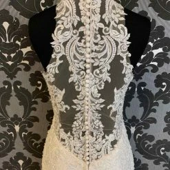 Something Blue Madison James MJ418 Size 10 Ivory Tulle With Lace And Sequins