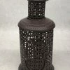 Something Blue Lantern Metal Brown Size 14.5"x6.5" LANTERNS/BIRDCAGES DECOR