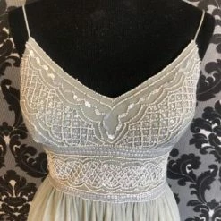 Something Blue Adrianna Papell AP1E201487 Formal Tulle Light Sage Size 4 FORMAL DRESSES