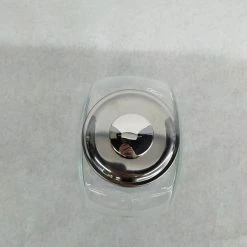 Something Blue Candy Dish Size 1/2 Gal Glass/Metal Clear/silver CONTAINER DECOR