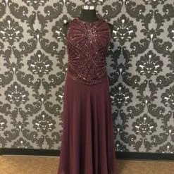 Something Blue Jakara Women's Chiffon Formal Wine Size 14