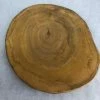 Something Blue Approx 10"-13" Brown Wood Cookie DECOR