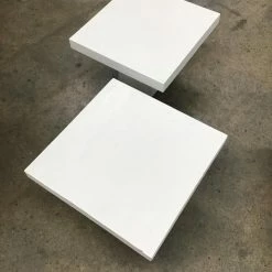 Something Blue Wedding Cake Stand Wood White Size 13