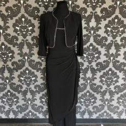 Something Blue FORMAL/MOTHER'S DRESSES Alex Evenings Formal Size 10 Poly Spandex Black W/ Jacket