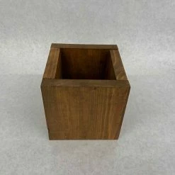 Something Blue Wood Decor Bone Medium Stain Size 5.5"x5.5"x5.5" WOOD DECOR