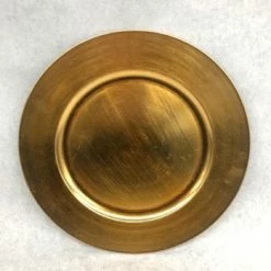 Something Blue DECOR Chargers Plastic Gold Size 13" CHARGERS