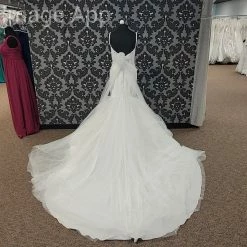 Something Blue Allure Bridal 9766 Women's Wedding Dress Crepe/Tulle Ivory WEDDING DRESSES