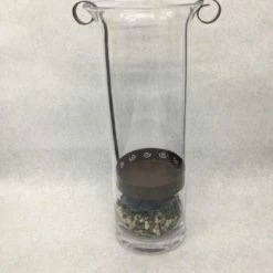 Something Blue Wedding DECOR Partylite Centerpiece Glass/Metal/Succulent/Rock Size 15" CENTERPIECES