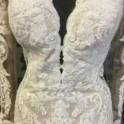 Something Blue Wedding WEDDING DRESSES Martina Liana Women's Wedding Dress Lace Champagne/Ivory Size 12