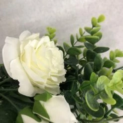 Something Blue DECOR Bouquet Size 17" Floral Ivory/Green FLORAL