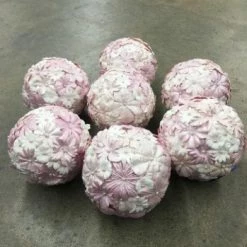 Something Blue Wedding Flower Ball Foam/Paper Pink/white Size 4