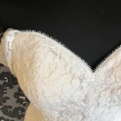 Something Blue Wilderly Bride F205L Size 18 Ivory Lace Off The Shoulder A-Line WEDDING DRESSES