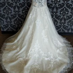 Something Blue WEDDING DRESSES Casablanca 2427 Wedding Dress Size 26 Sequin/Lace Ivory Detachable Ballgown