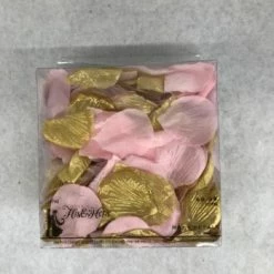 Something Blue His&Hers Petals Silk Blush/Gold Size 300 Count FLORAL DECOR