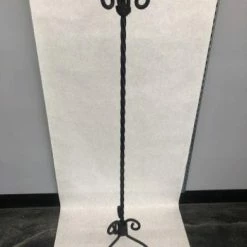 Something Blue Candle Holder Wrought Iron Black Size 42" CANDLES