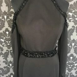 Something Blue Size 8 Black Jasz Couture Polyester Sheath 6274 PROM