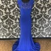 Something Blue Miss Kim 1825 Formal Poly Spandex Royal Blue Size L FORMAL/MOTHER'S DRESSES