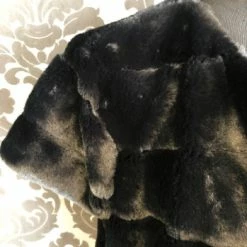 Something Blue Jason Wu Women's Shawl Fur Black Size L