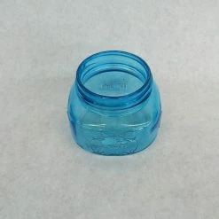 Something Blue Mason Jar Size 3.5"x3" Glass Blue Tinted RENTAL