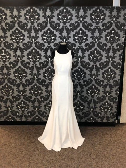 Something Blue WEDDING DRESSES Allure Romance 3063 Women's Wedding Dress Crepe/Lace Ivory 3 Something Blue WEDDING DRESSES Allure Romance 3063 Women's Wedding Dress Crepe/Lace Ivory