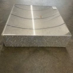 Something Blue Diamond Party Confetti Cake Stand Metal/Rhinestone Silver (Local Pickup Only)