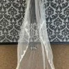 Something Blue Cathedral Ivory Tulle With Lace Veil VEILS