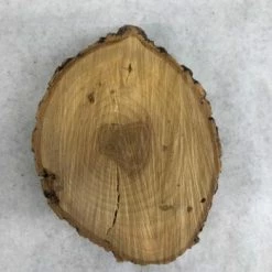 Something Blue Wood Cookie Wood Brown Size Approx 6"-7" WOOD DECOR