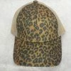 Something Blue Wedding THE PARLOUR Glittery Ponytail Trucker Cap Leopard