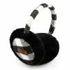 Something Blue Wedding Buffalo Plaid Black Ear Muffs