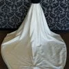 Something Blue Ashley & Justin 10916T Skirt Size 8 Satin Ivory DETACHABLE TRAIN WEDDING DRESSES