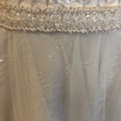 Something Blue Allure Bridal 3363L Size 2 Champange Tulle With Sequin And Lace