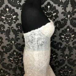 Something Blue WEDDING DRESSES House Of Wu 19129 Women's Wedding Dress Lace Ivory/Nude Size 14